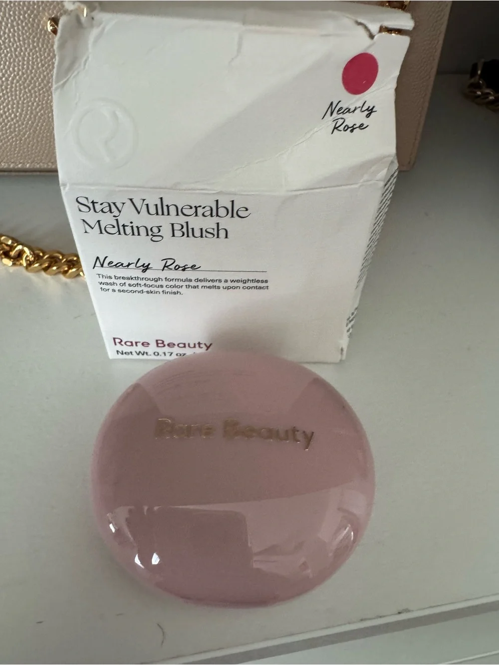 Rare Beauty Cream Blush in Bright Pink